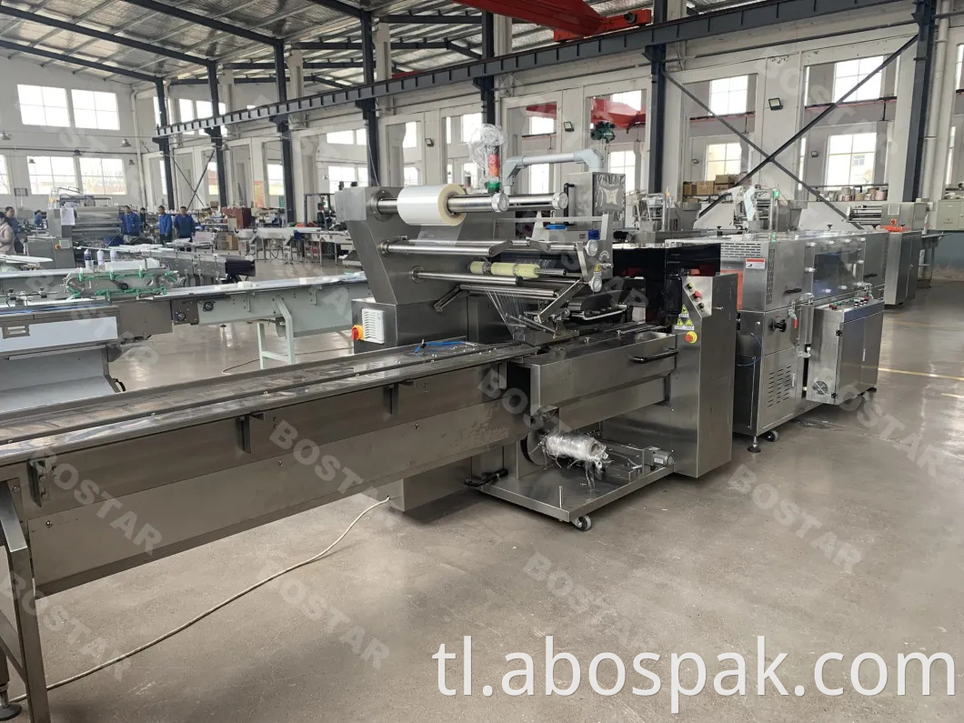 Flow / Unan Belt Plastic Paper Cup Carton Exercise Book Meat Pagkain Medikal POF Film pag-urong wrapping Machine Awtomatikong Packaging / Packing Machine